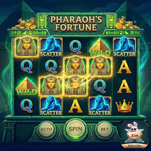 Ilustração de Explore Slots Rápidos no 356x com Suporte Premium
